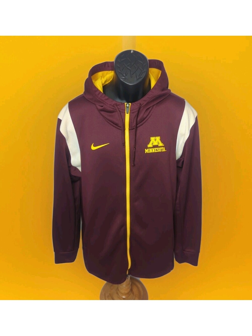 Nike Minnesota Gophers Therma-Fit Hooded Zip Jacket Team Issued On-Field MENS XL